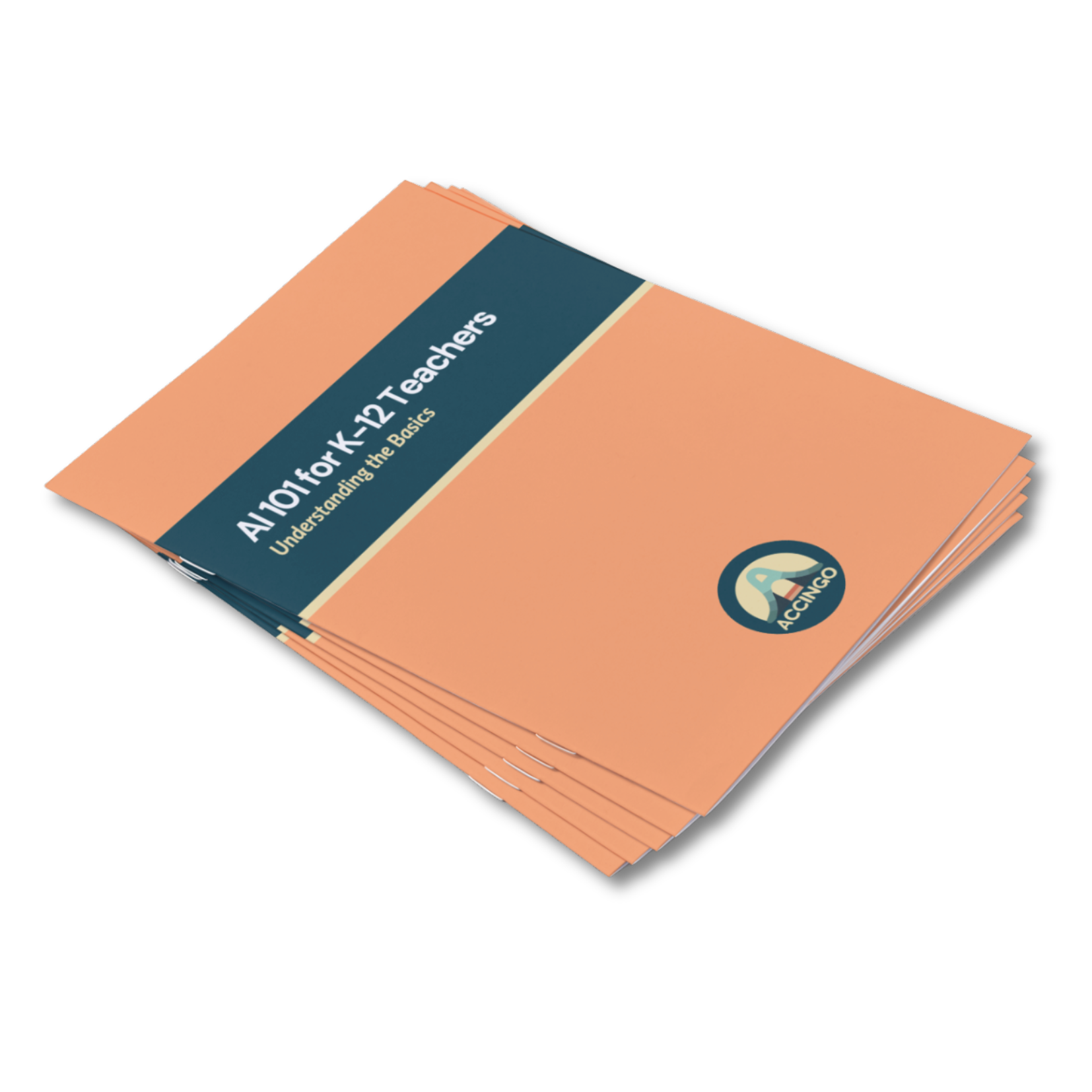 Image of a printed version of the AI 101 for K-12 Teachers as a booklet