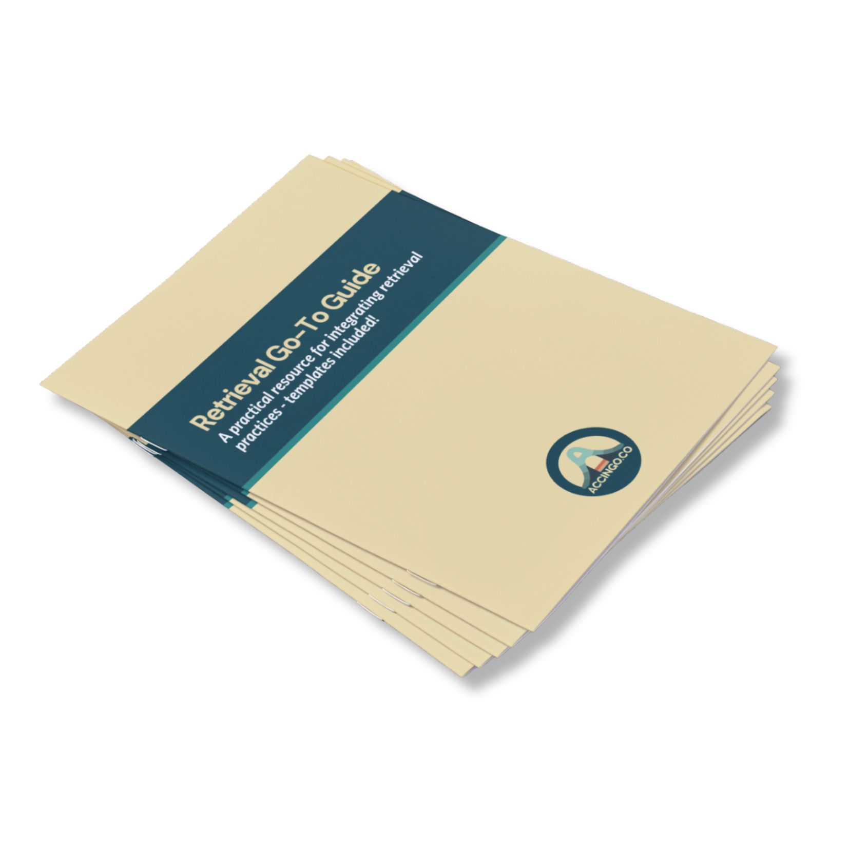 Image contains printed version of the Retrieval Go-To Guide as a booklet